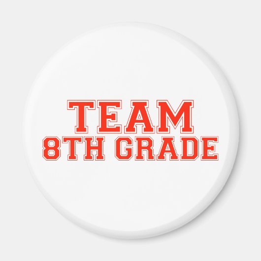 Team 8e graad magneet (Voorkant)