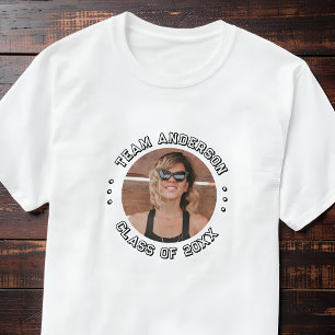 Team [Achternaam] Afstudeerfoto Klas van 20XX T-shirt