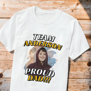 Team [Achternaam] Trots Ouder Di.graduatie Foto T-shirt