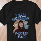 Team [Achternaam] Trots vader afstudeerfoto T-shirt