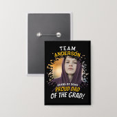 Team [Achternaam] Trots vader van de afgestudeerde Button (Voorkant / Achterkant)