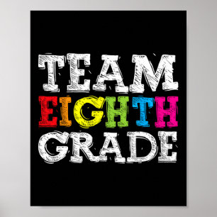 Team achtste klas heet Byck welkom op school eerst Poster