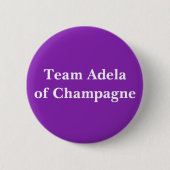 Team Adela van Champagne Ronde Button 5,7 Cm (Voorkant)