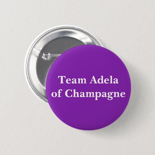 Team Adela van Champagne Ronde Button 5,7 Cm (Voorkant /achterkant)