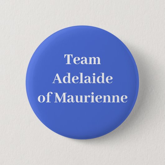 Team Adelaide of Maurienne Ronde Button 5,7 Cm (Voorkant)