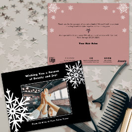 Team Afbeelding Snowflake Folie Accents Vakantie K Folie Feestdagen Briefkaart