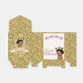 Team Afrikaans Prinses Goud Glitter Favor Tenten Bedankdoosjes (Uitgevouwen)