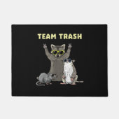 Team Afval Opossum Wasbeer Rat, Grappige Dieren Af Deurmat (Voorkant)