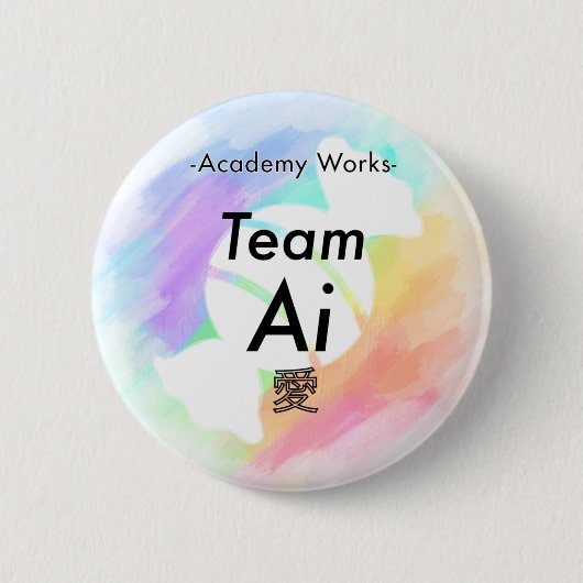 Team Ai - Academy Works Ronde Button 5,7 Cm (Voorkant)