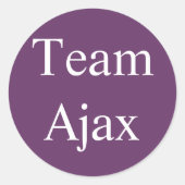 Team Ajax sticker (Voorkant)