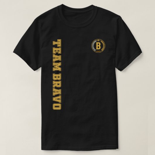TEAM ALFABET TEAM BRAVO T-SHIRT (Design voorkant)