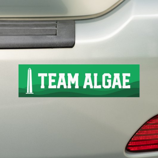 Team Algae Reflecting Pool Grappige Anti-Trump sti Bumpersticker (Op auto)