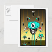 Team alien 2012 briefkaart (Voorkant / Achterkant)