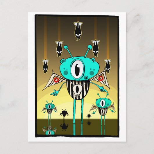 Team alien 2012 briefkaart (Voorkant)
