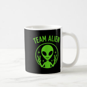 Team Alien – Grappige Groene Buitenaardse Vredes S Koffiemok