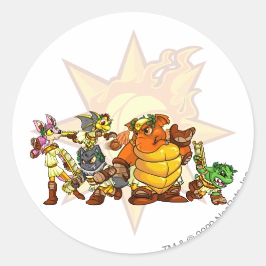 Team Altador Group Ronde Sticker (Voorkant)