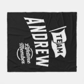 Team Andrew Lifetime Lid Fleece Deken (Voorkant (Horizontaal))