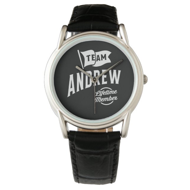 Team Andrew Lifetime Lid Horloge (Voorkant)