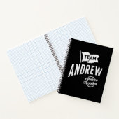 Team Andrew Lifetime Lid Notitieboek (Binnen)