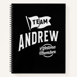 Team Andrew Lifetime Lid Notitieboek