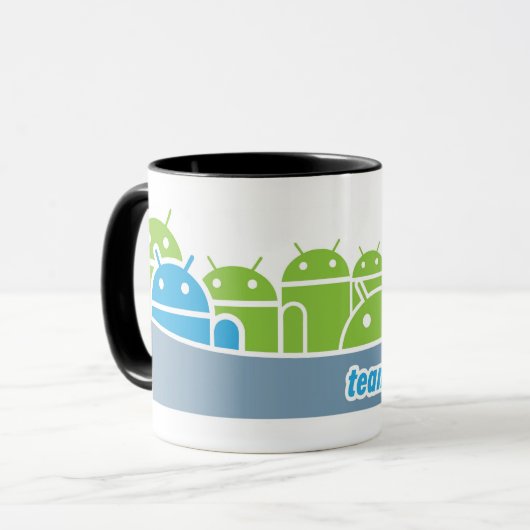 Team Android-Mok - Een koffie/theebekertje Mok (Voorkant links)
