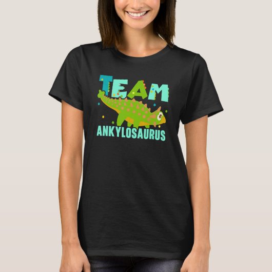 Team Ankylosaurus Future Paleontologist Dinosaur T-shirt (Voorkant)