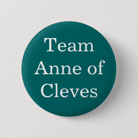 Team Anne of Cleves Ronde Button 5,7 Cm (Voorkant)