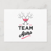 Team apero Femme Briefkaart (Voorkant)