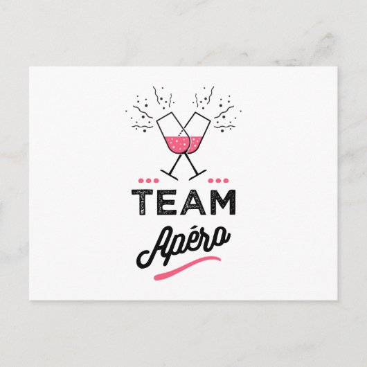 Team apero Femme Briefkaart (Voorkant)