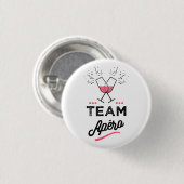 Team apero Femme Ronde Button 3,2 Cm (Voorkant /achterkant)
