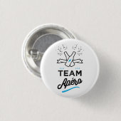 TEAM apero Homme Ronde Button 3,2 Cm (Voorkant /achterkant)