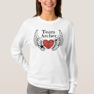Team Archer lange gestroomlijnd t-shirt