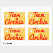 Team Archie Rechthoekige Sticker (Vel)