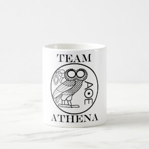 Team Athena (lettertype Engravers) Koffiemok
