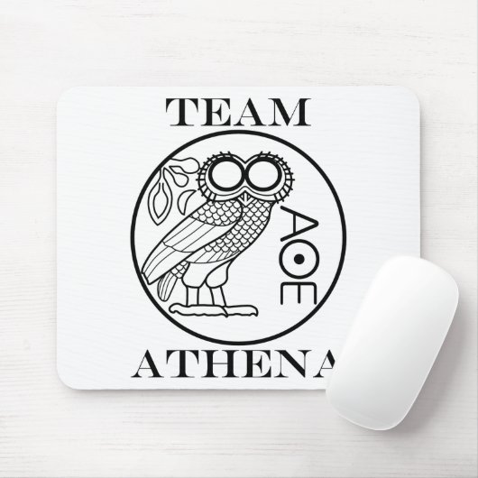 Team Athena (lettertype Engravers) Muismat (Met muis)