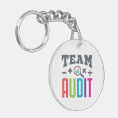 Team Audit Auditor Auditing Groep Accountant Sleutelhanger (Voorkant Links)