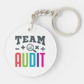 Team Audit Auditor Auditing Groep Accountant Sleutelhanger (Achterkant)