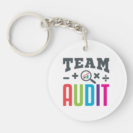 Team Audit Auditor Auditing Groep Accountant Sleutelhanger (Voorkant)