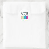 Team Audit Auditor Auditor Group Accountant Ronde Sticker (Tas)
