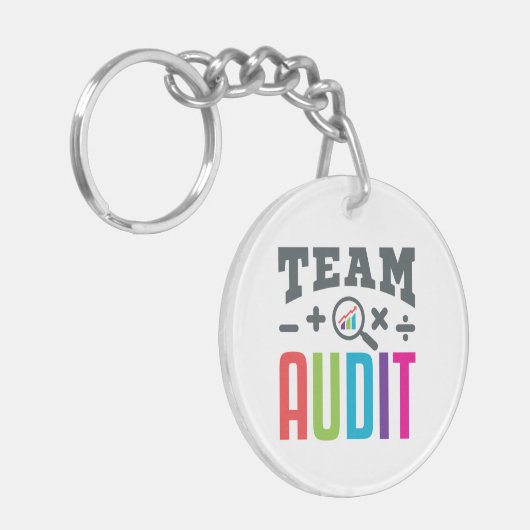 Team Audit Auditor Auditor Group Accountant Sleutelhanger (Voorkant Links)