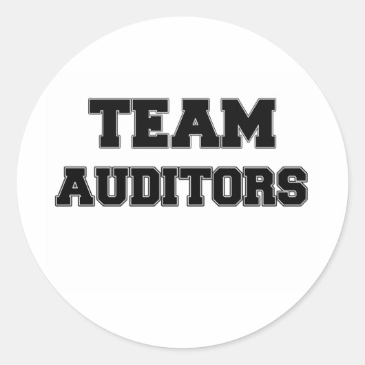 Team auditors ronde sticker (Voorkant)