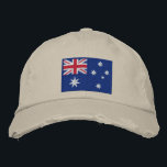Team Australië 2012 Geborduurde Pet<br><div class="desc">pet voor fans van zomerevenementen zoals sport- en veldsport,  zwemmen en duiken en gymnastiek.  Nationale vlag van Australië. Ventilator voor assie beneden.</div>