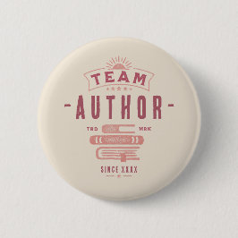 Team Author Gepersonaliseerd Ronde Button 5,7 Cm