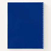Team Awesome Blauwe Gepersonaliseerde Naam Notitieboek (Achterkant)