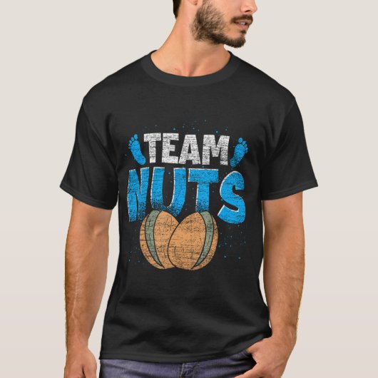 Team Baby shower team van Team Nuts Future Parents T-shirt (Voorkant)