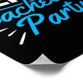 Team Bachelor Party Bruid Groom 5 Poster (Hoek)