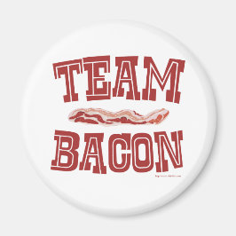 Team Bacon Fun Breakfast Love Slogan Magneet