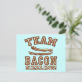 TEAM BACON is SIZZLING Tshirts, Mokken, cadeaus Briefkaart (Staand voorkant)