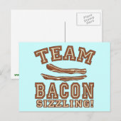 TEAM BACON is SIZZLING Tshirts, Mokken, cadeaus Briefkaart (Voorkant / Achterkant)