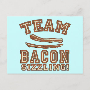 TEAM BACON is SIZZLING Tshirts, Mokken, cadeaus Briefkaart